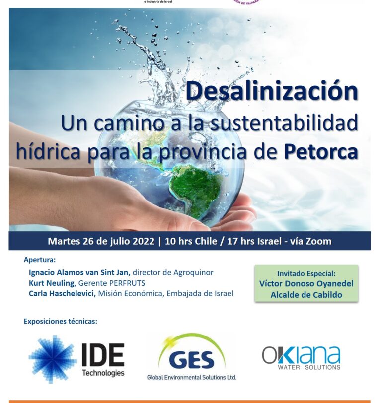 Webinar | Desalinización: Un camino a la sustentabilidad hídrica para la provincia de Petorca