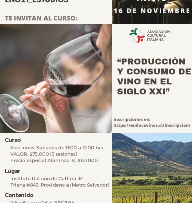 Curso “PRODUCCIÓN Y CONSUMO DE VINO EN EL SIGLO XXI”