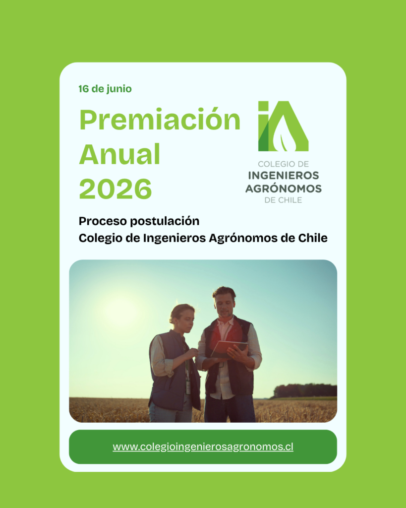 Premios Ingenieros Agrónomos Chile 2026: convocatoria abierta