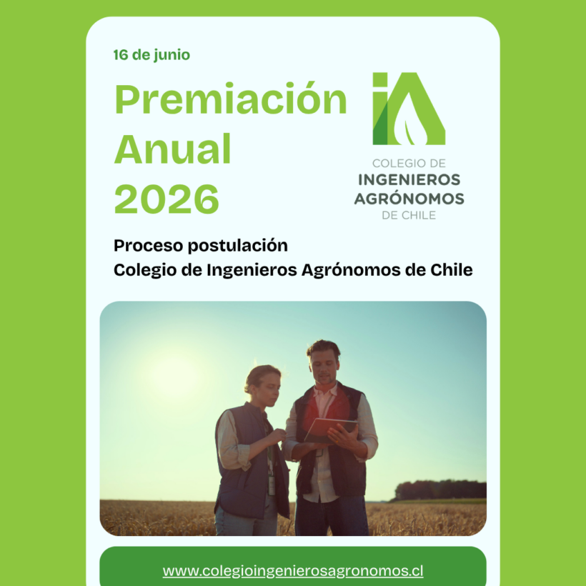 Premios Ingenieros Agrónomos Chile 2026: convocatoria abierta